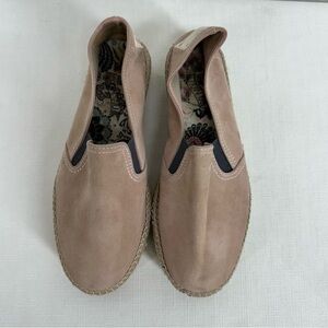 Odd Molly Size 37 Beige Suede Slip On Espadrilles